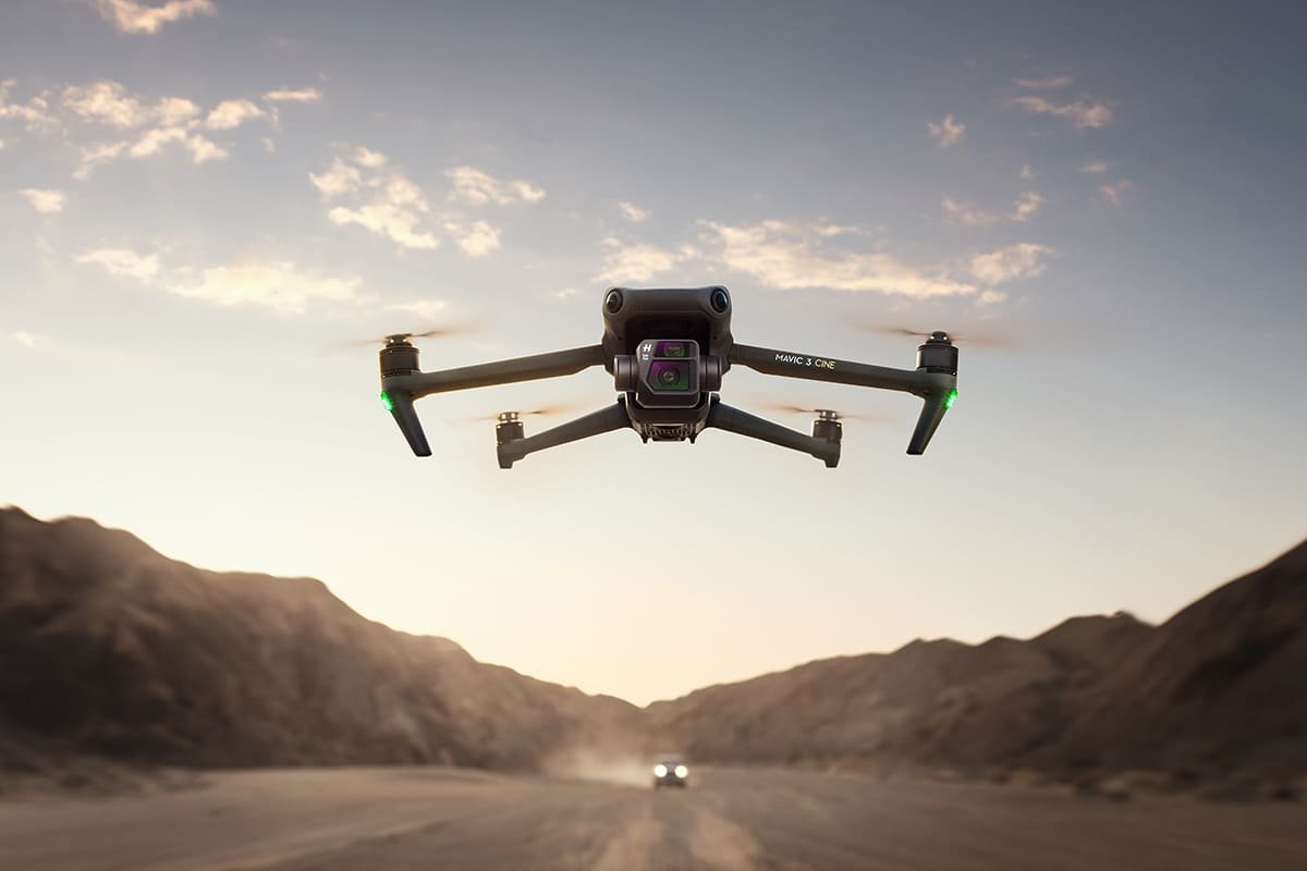 Drone cinematográfico DJI Mavic 3 Cine en producción de video