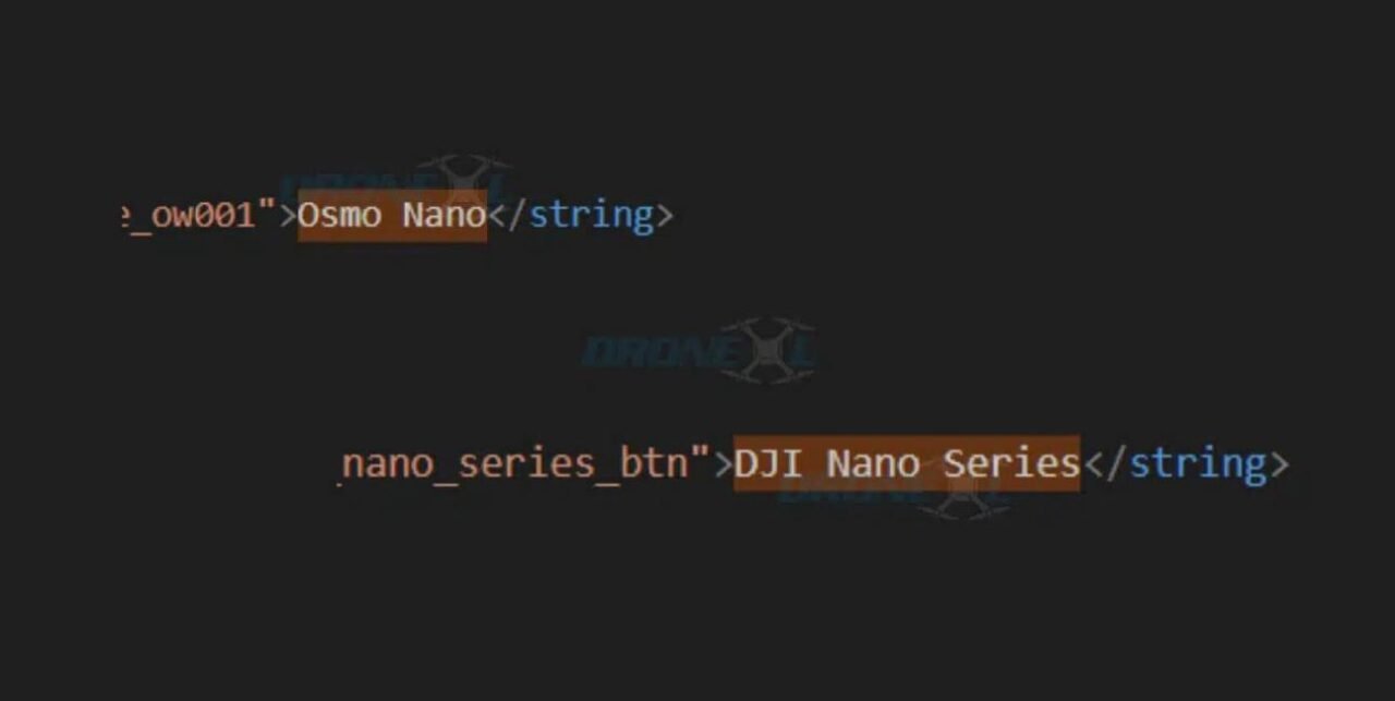 Filtración de la DJI Osmo Nano mostrando su posible diseño