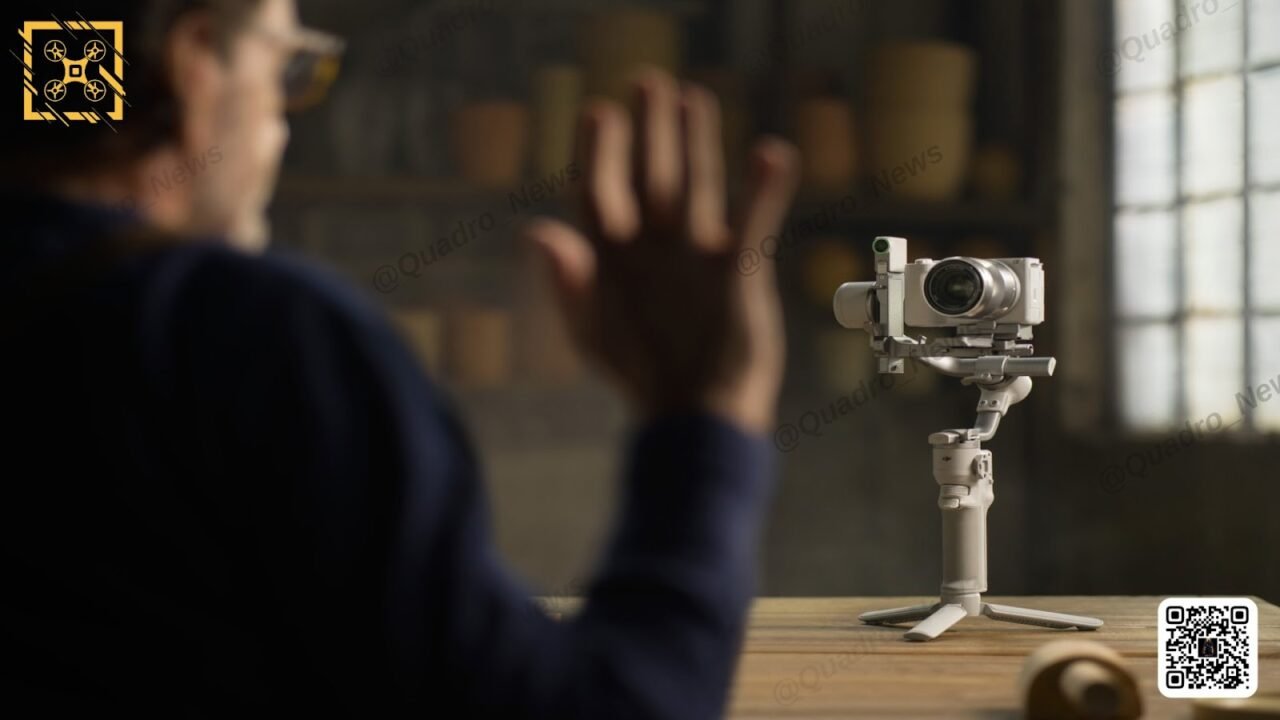 DJI RS4 Mini utilizado en filmación de eventos y producciones