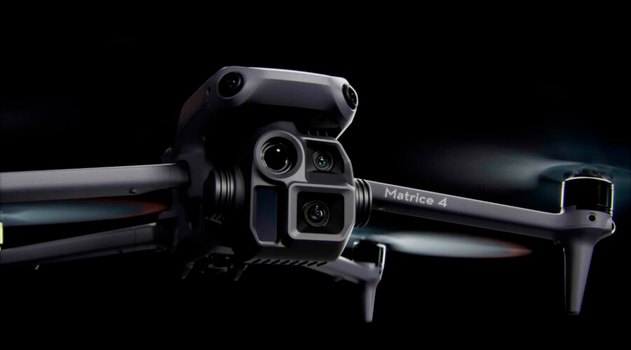 Matrice 4E realizando mapeo de infraestructura