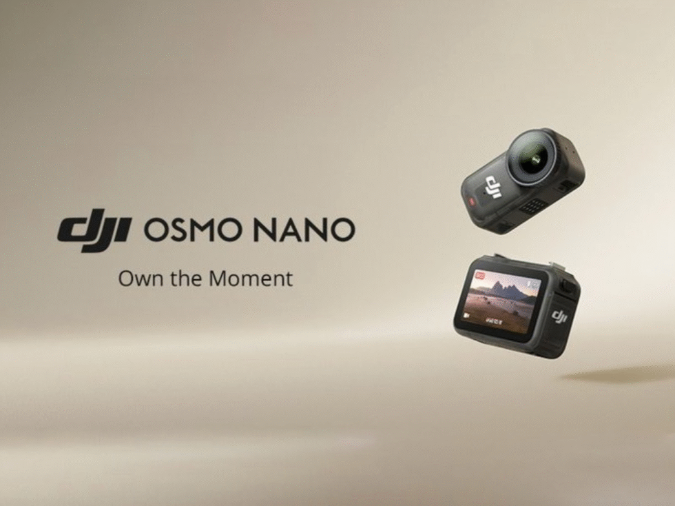 Vista detallada del DJI Osmo Nano en su diseño compacto