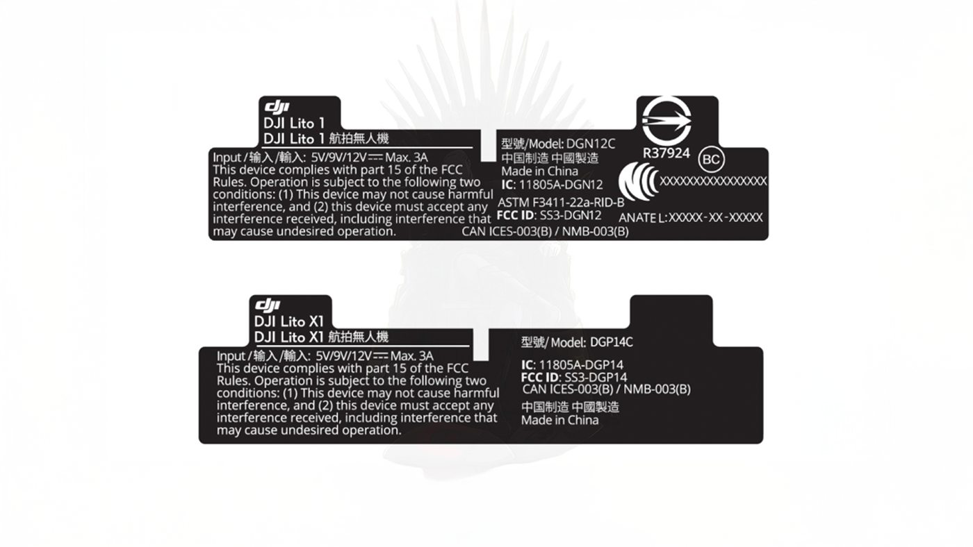 Certificación internacional de los drones DJI Lito 1 y Lito X1