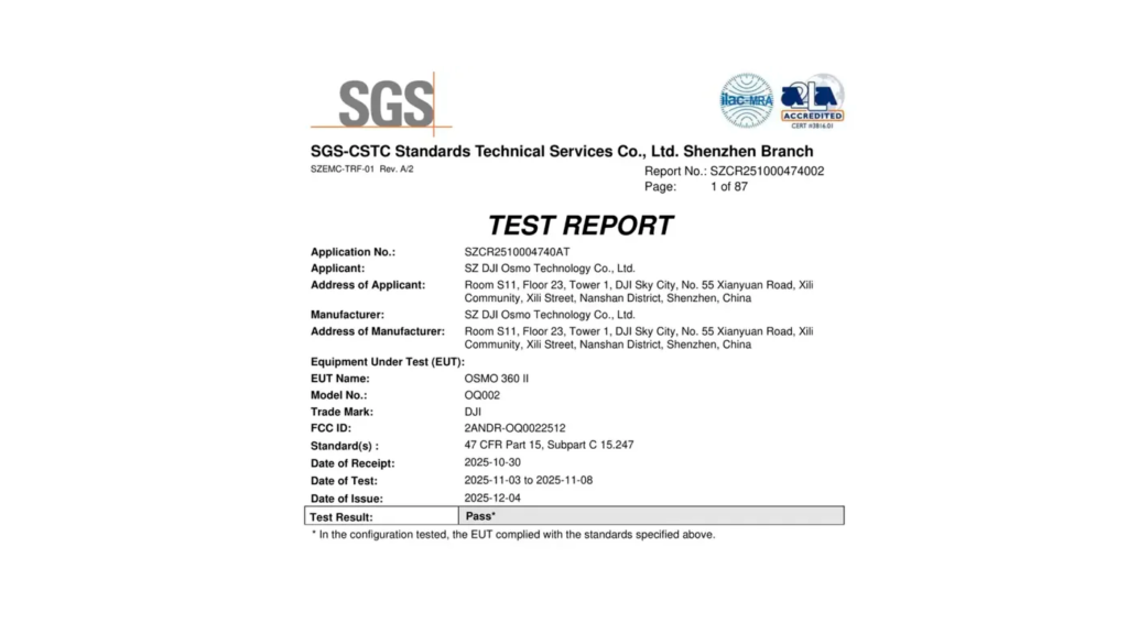 Aparecen los primeros detalles de la DJI Osmo 360 II y su nueva batería de alta capacidad