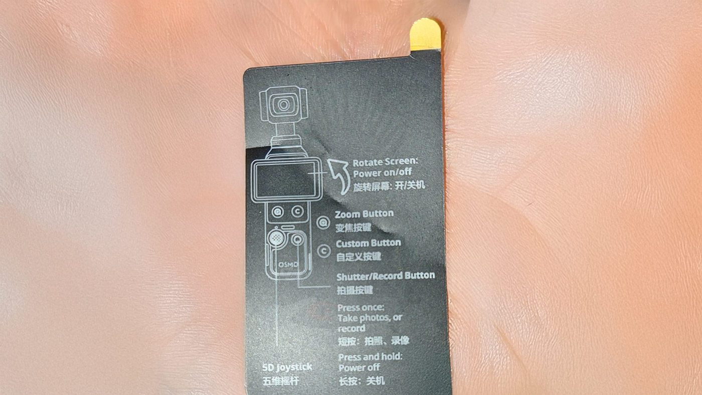 Caja filtrada de la DJI Osmo Pocket 4 lista para tiendas