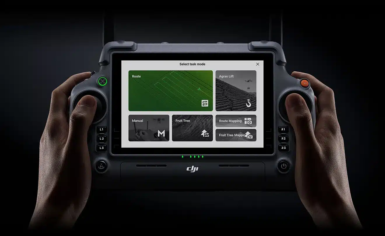 Control remoto DJI para operación agrícola